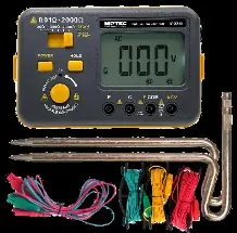 Medidor digital de puesta a tierra MIPTEC MT-DGM-01 con sus accesorios