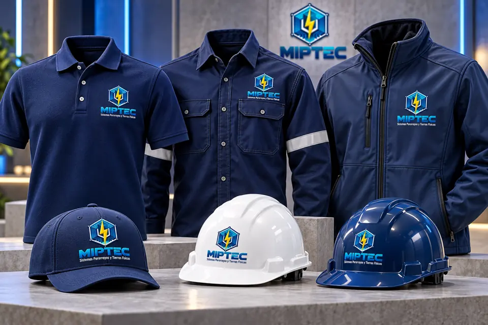 Equipo técnico MIPTEC con uniforme y casco