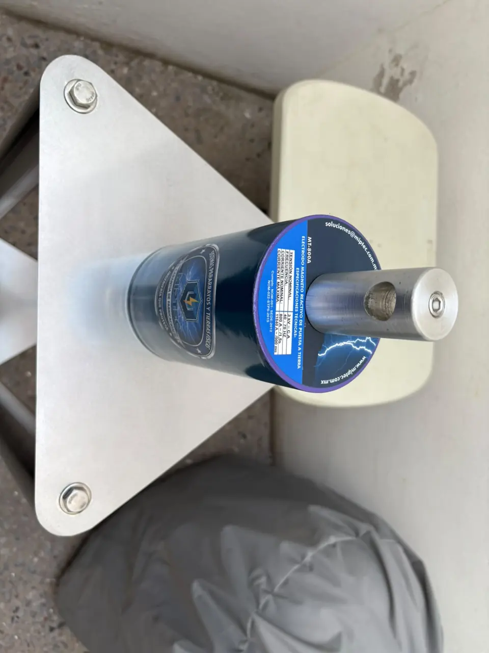 Triángulo polarizador de acero inoxidable del electrodo MT-800A